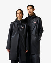 Unisex Black Downpour Andrea PU Rain Coat