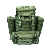 DD Hammocks 55 Litre Bergen Rucksack in green, featuring modular design and durable construction for outdoor adventures.