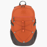 Highlander Venture Backpack 20L in vibrant orange, designed for day trips with ample storage and hydration compatibility.