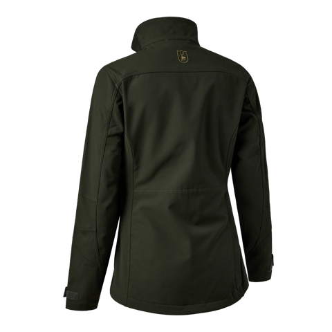 Back view of Deerhunter Lady Climate Jacket featuring 37.5® Technology and stretchable ribstop fabric. Back view of Deerhunter Lady Climate Jacket featuring 37.5® Technology and stretchable ribstop fabric.
