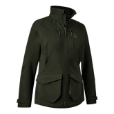 Deerhunter Lady Climate Jacket in green, featuring 37.5® Technology, two chest pockets, and adjustable design for comfort.