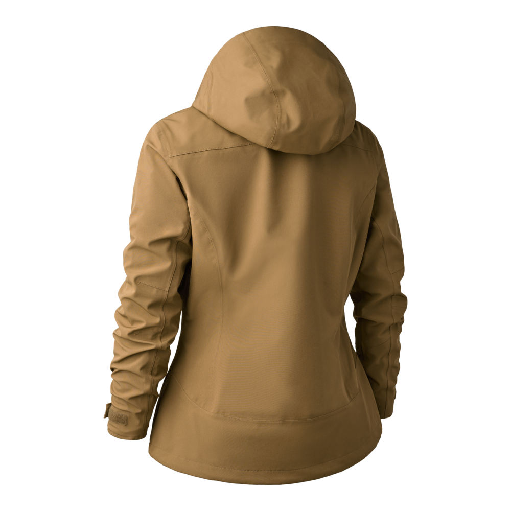 Lady Sarek Shell Jacket with hood, waterproof and breathable for outdoor comfort and protection. Lady Sarek Shell Jacket with hood, waterproof and breathable for outdoor comfort and protection.