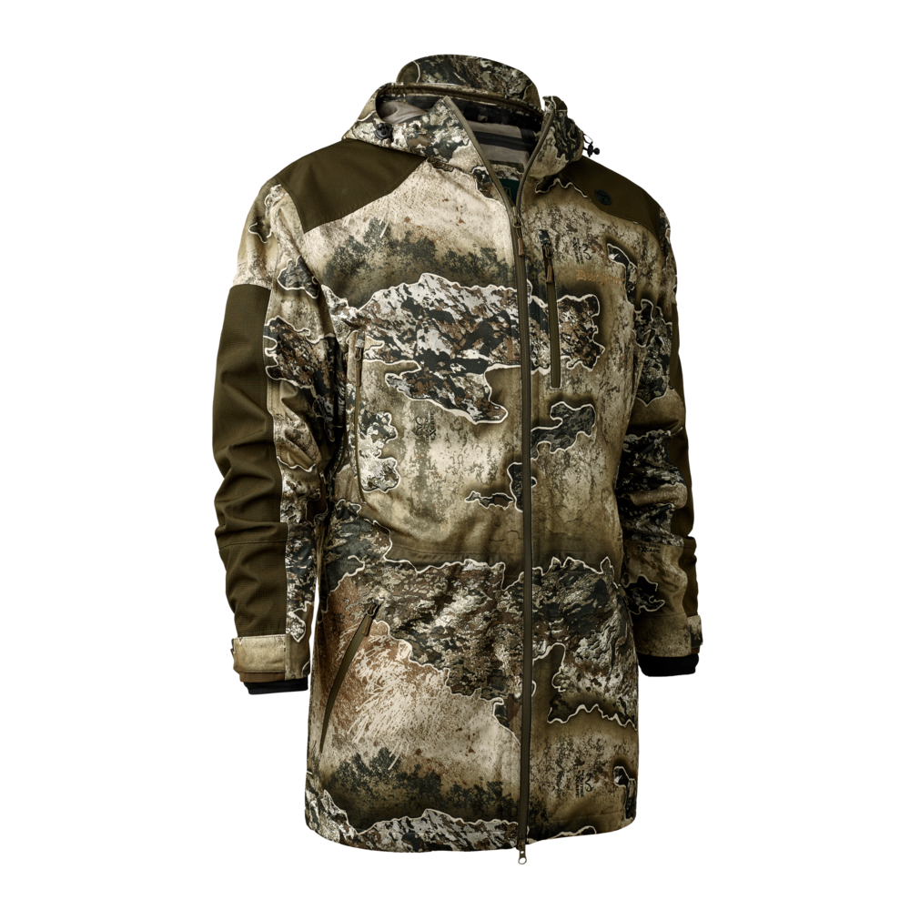 Deerhunter Men's Excape Rain Jacket Realtree Excape Hunting, Jacket on sale at Wylie's Outdoor World UK (Front View)