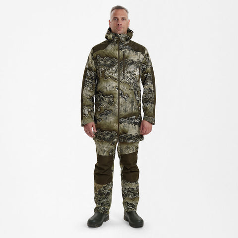 Deerhunter Men's Excape Rain Jacket Realtree Excape Hunting, Jacket on sale at Wylie's Outdoor World UK (Full Angle View) Deerhunter Men's Excape Rain Jacket Realtree Excape Hunting, Jacket on sale at Wylie's Outdoor World UK (Full Angle View)
