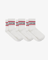 White Unisex 3-Pack Heritage Ankle Socks