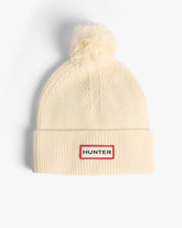 Hunter Boots Unisex Antique White Skye Pom Pom Beanie