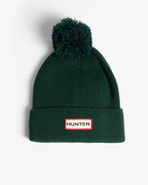 Hunter Boots Unisex Hunter Green Skye Pom Pom Beanie
