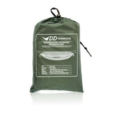 DD Hammocks Bushmasters Mosquito Net packed in a green storage bag for insect protection while camping.