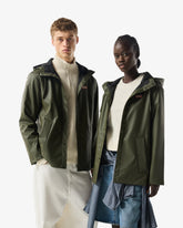 Unisex Kambaba Green Downpour Izzy PU Hooded Jacket