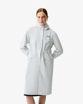 Women's Dawn Blue Melissa PU Long Windbreaker