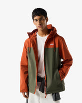 Men's Burnt Brick Originals Colour Block Waterproof Jacket
