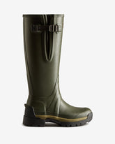 Women's Dark Olive Balmoral Adjustable 3mm Neoprene Wellington Boot
