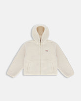 Hunter Boots Women's Antique White Bonelle Borg Fleece Hoodie