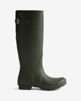 Women's Dark Olive Tall Back Adjustable Wellington Boot