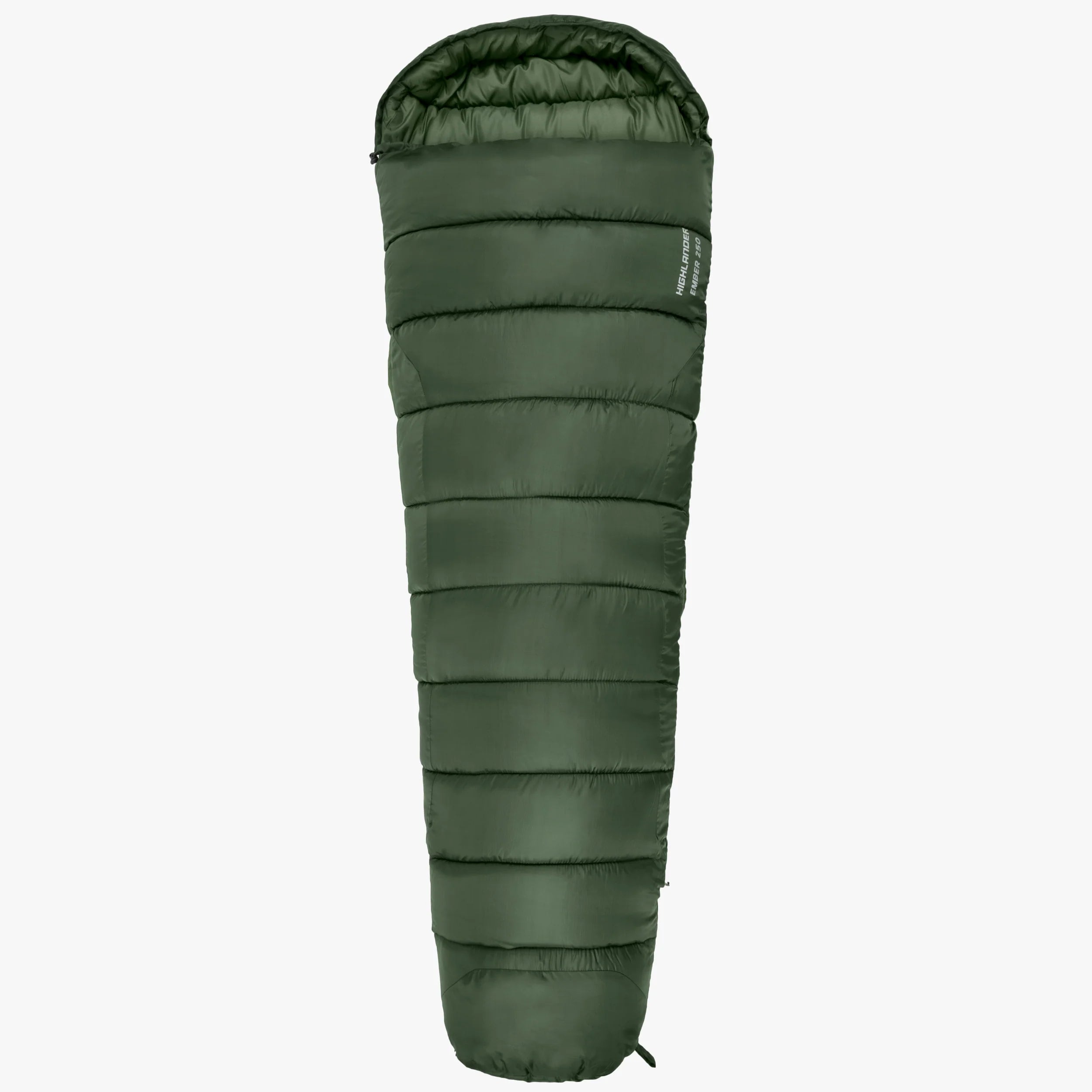 Phoenix Ember 250 mummy sleeping bag in green, lightweight, 3 season bag with durable ripstop shell. Phoenix Ember 250 mummy sleeping bag in green, lightweight, 3 season bag with durable ripstop shell.