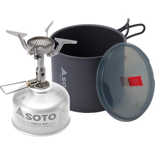 SOTO Amicus and New River Pot Combo Gas stoves - Wylies Outdoor World SOTO Amicus and New River Pot Combo Gas stoves - Wylies Outdoor World