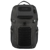 Gray tactical backpack with 'STORM' branding on a black background