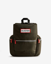 Dark Olive Nylon Large Topclip Backpack