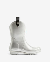 Women's Silver Original Cowboy Metallic Wellington Boot