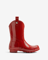 Women's Military Red Original Cowboy Gloss Wellington Boot