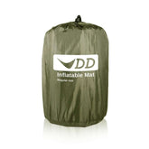 DD Inflatable Mat in a compact storage bag, ideal for camping and outdoor adventures.