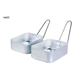 DD Mess Tins for camping, featuring compact design with foldable handles, perfect for outdoor cooking by DD Hammocks.