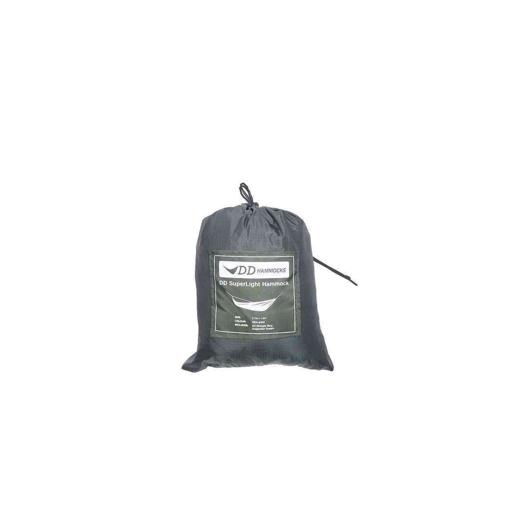 DD Hammocks Superlight Hammock packed and ready for outdoor adventures, perfect for camping and lightweight travel. DD Hammocks Superlight Hammock packed and ready for outdoor adventures, perfect for camping and lightweight travel.