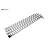 DD Tarp Pole 2.2m consists of 4 lightweight, strong sections for tents and tarps, showcasing a screw adjustment system.