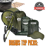 DD Ultimate Versatility Camping Starter Package with DD Hammocks gear for outdoor comfort.
