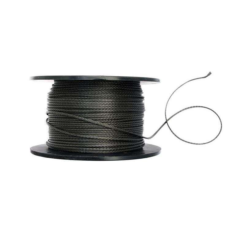 DD Hammocks durable black cord on a spool, ideal for camping and outdoor activities. DD Hammocks durable black cord on a spool, ideal for camping and outdoor activities.