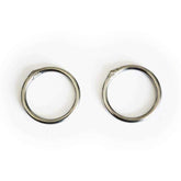 Stainless steel hammock rings for DD Hammocks, strong and durable, 4.8cm diameter, set of 2, lightweight at 64g.