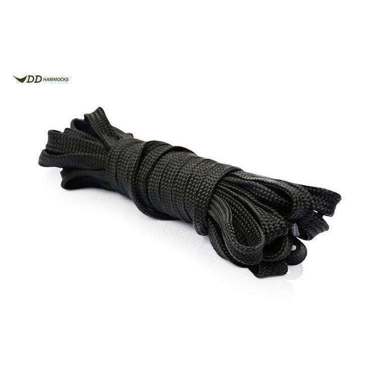 Strong 10m black webbing from DD Hammocks, ideal for hammock suspension and tarp ridgeline use. Strong 10m black webbing from DD Hammocks, ideal for hammock suspension and tarp ridgeline use.