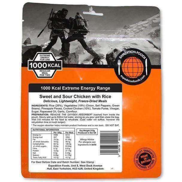Expedition Foods - Sweet and Sour Chicken with Rice (Extreme Energy) - Wylies Outdoor World Expedition Foods - Sweet and Sour Chicken with Rice (Extreme Energy) - Wylies Outdoor World