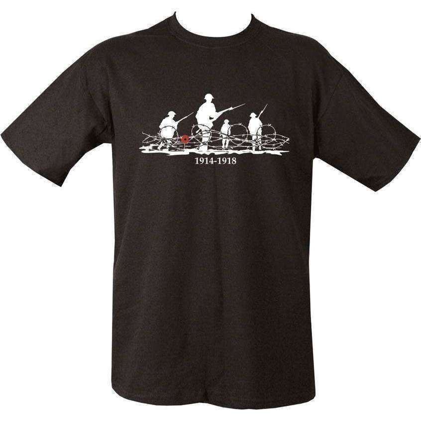 Kombat UK, WW1 T-shirt - Black, T-Shirts, Shirts & Vests,Wylies Outdoor World,