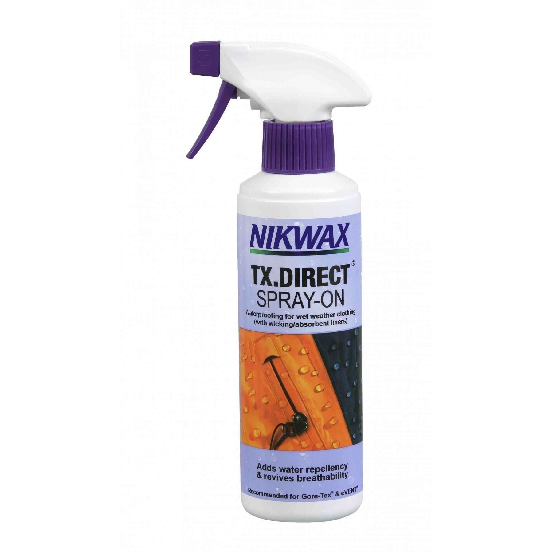 Nikwax Spray On TX Direct - 300ml - Wylies Outdoor World Nikwax Spray On TX Direct - 300ml - Wylies Outdoor World