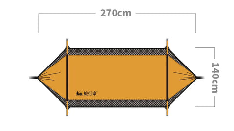 Traveler Hammock Outdoor anti Roll and anti Mosquito Hammock Double Person Sunshade Camping Hammock with Mosquito Net