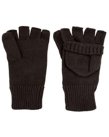 Kombat UK Shooters Mitts - Black Convertible Gloves