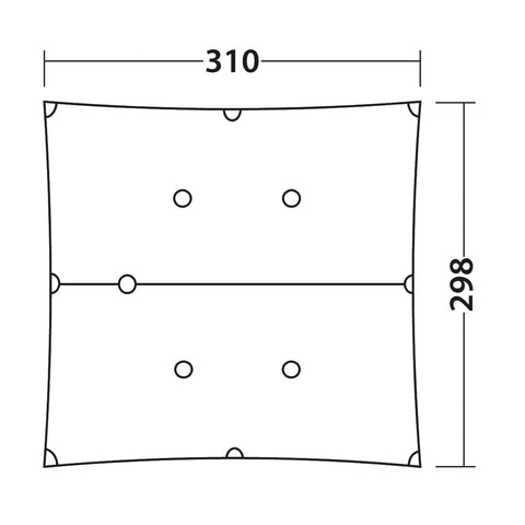 Robens Vestis 3.10 x 2.92 Duo tarp UL