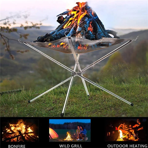 Portable Steel Mesh Fire Pit