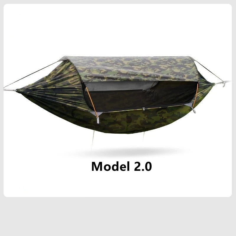 Traveler Hammock Outdoor anti Roll and anti Mosquito Hammock Double Person Sunshade Camping Hammock with Mosquito Net