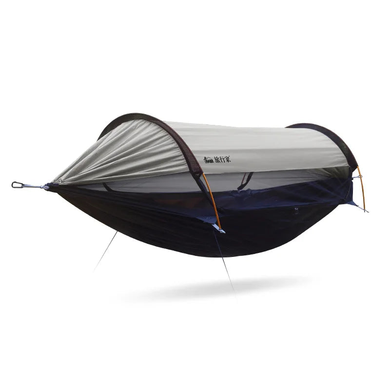 Traveler Hammock Outdoor anti Roll and anti Mosquito Hammock Double Person Sunshade Camping Hammock with Mosquito Net