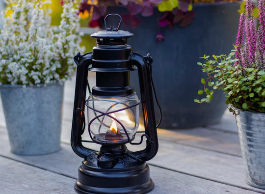 Feuerhand Baby Special 276 Hurricane Lantern Matte  Black - Wylies Outdoor World