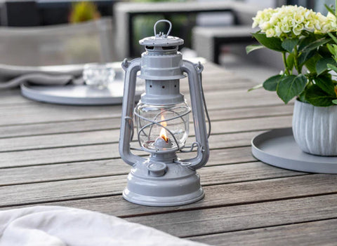 Feuerhand Baby Special 276 Hurricane Lantern Nordic Grey - Wylies Outdoor World