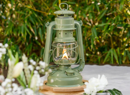 Feuerhand Baby Special 276 Hurricane Lantern  Sage Green - Wylies Outdoor World