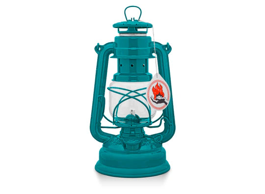 Feuerhand Baby Special 276 Hurricane Lantern Teal Blue - Wylies Outdoor World