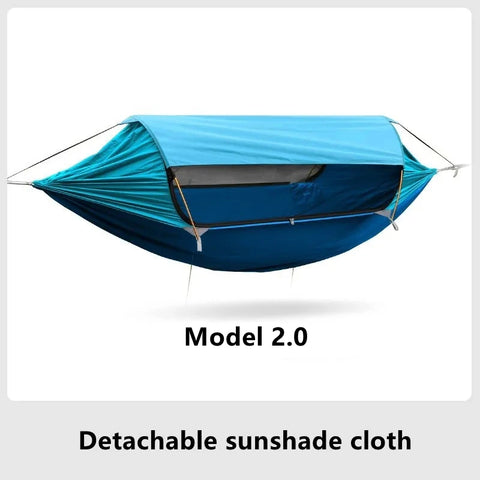 Traveler Hammock Outdoor anti Roll and anti Mosquito Hammock Double Person Sunshade Camping Hammock with Mosquito Net