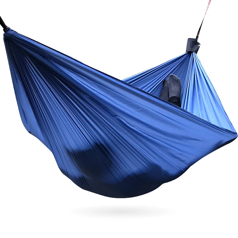 2024 New Ultralight 380T (20D) Outdoor Camping Nylon Hammock Sleep Swing Tree Bed Garden Backyard Protable Hammock Chair