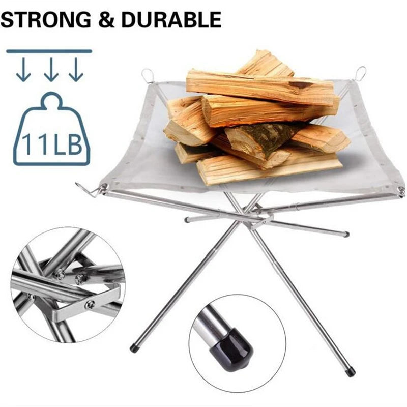 Portable Steel Mesh Fire Pit