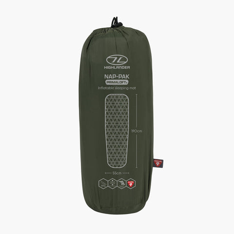 Highlander NAP-PAK Inflatable Sleeping mat, Primaloft