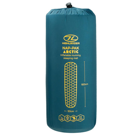 NAP-PAK ARCTIC R11 MUMMY LITE INFLATABLE SLEEPING MAT
